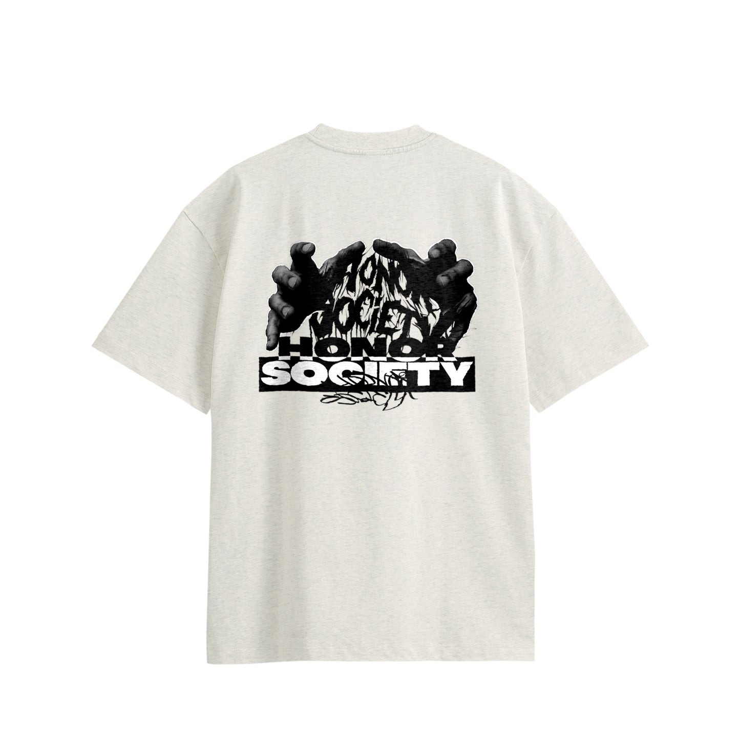 Honor Society "Hand"graphic Tshirt oatmeal image