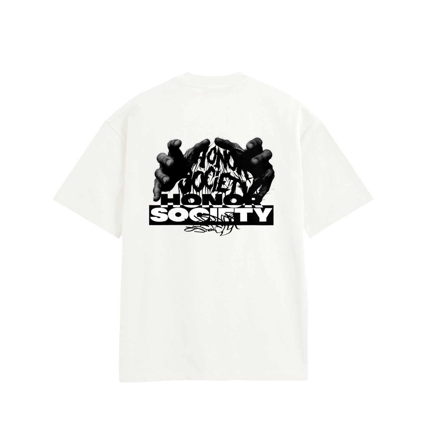 Honor Society "Hand"graphic Tshirt white image