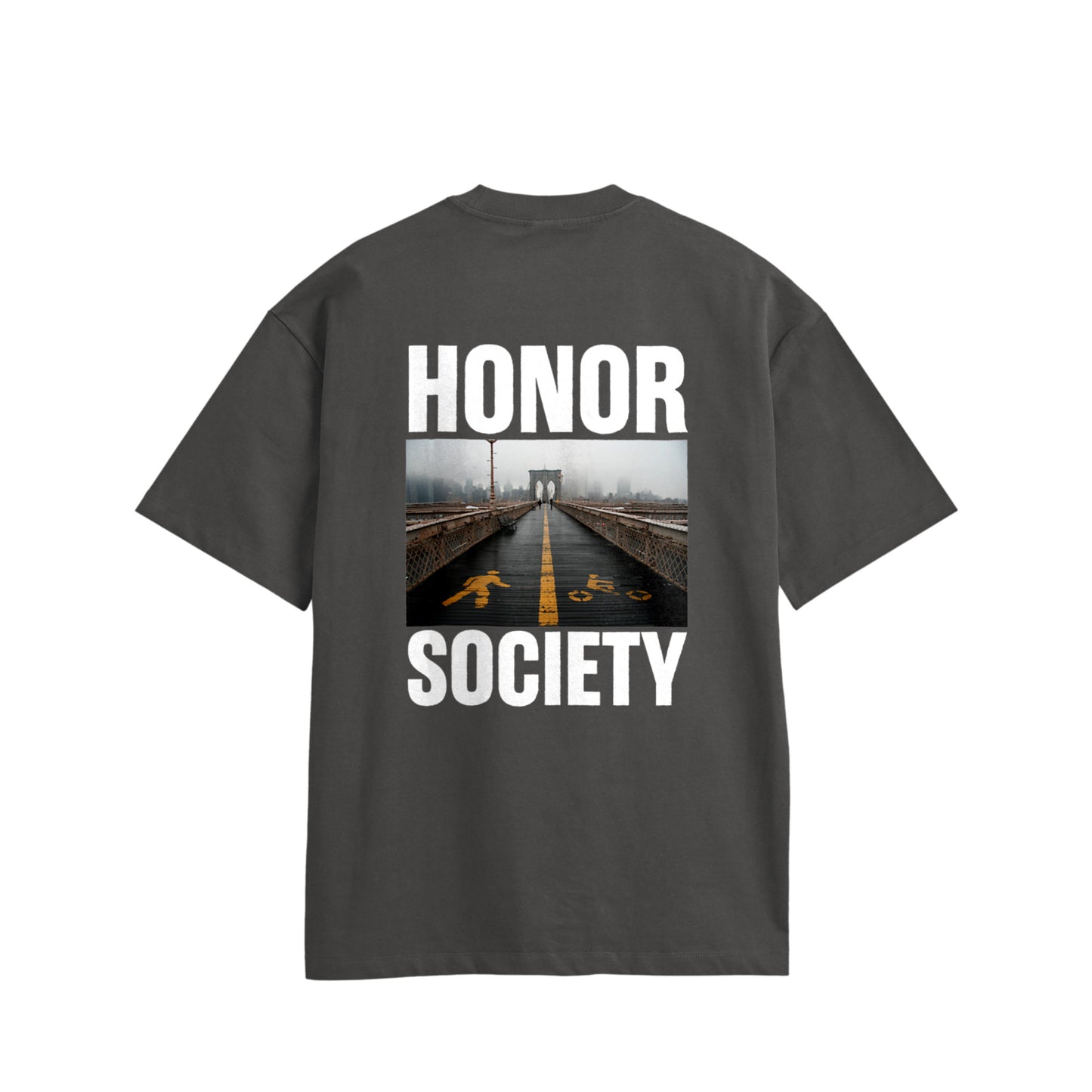 Honor Society Bridge T-shirt charcoal image