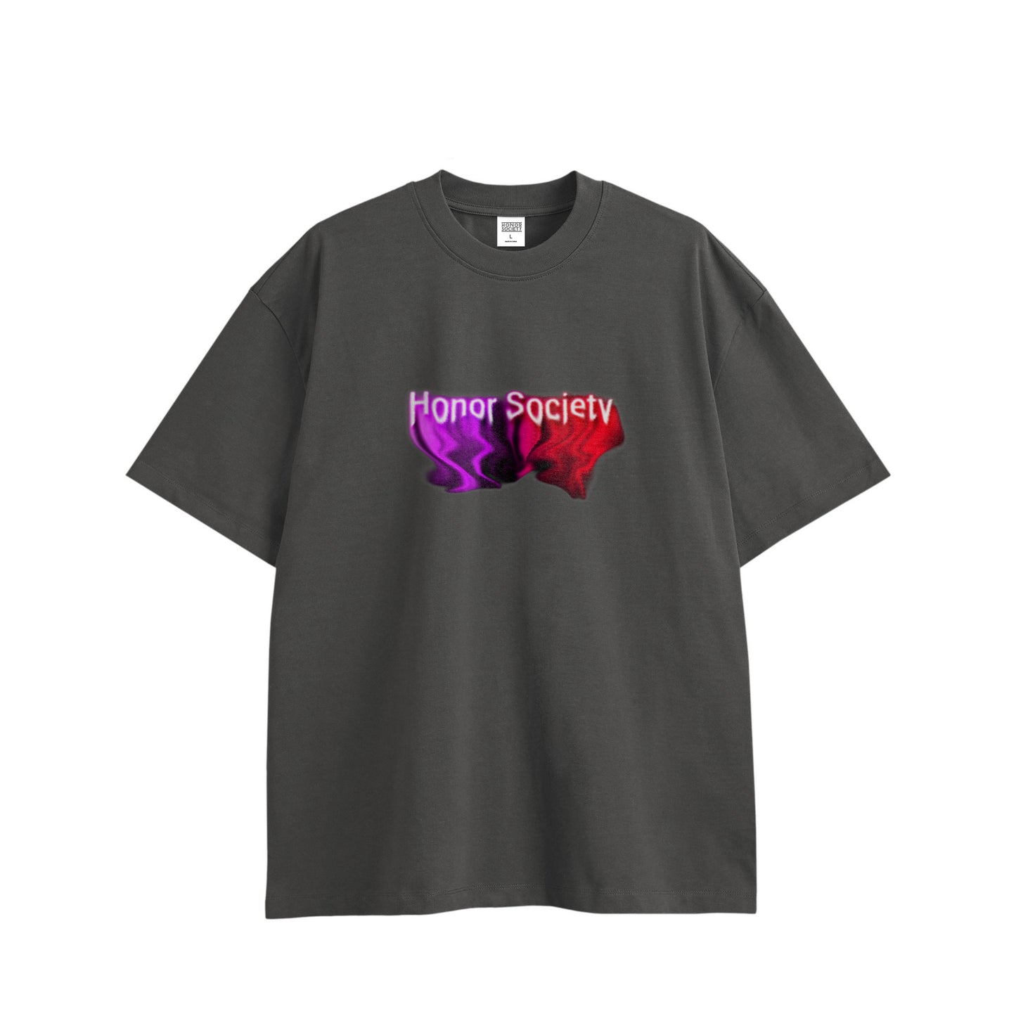 Honor Society Smoke logo T-shirt charcoal image