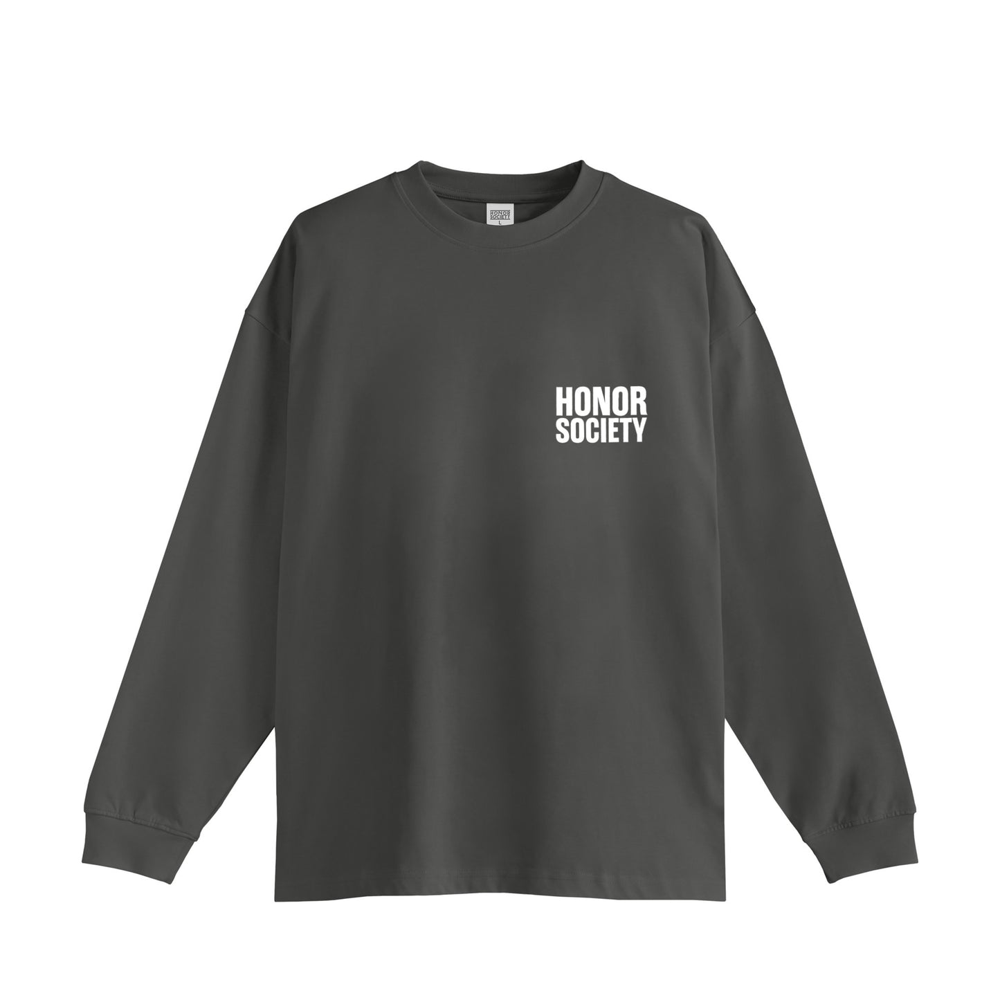 Honor Society Bridge Photo Long Sleeve T-shirt charcoal image
