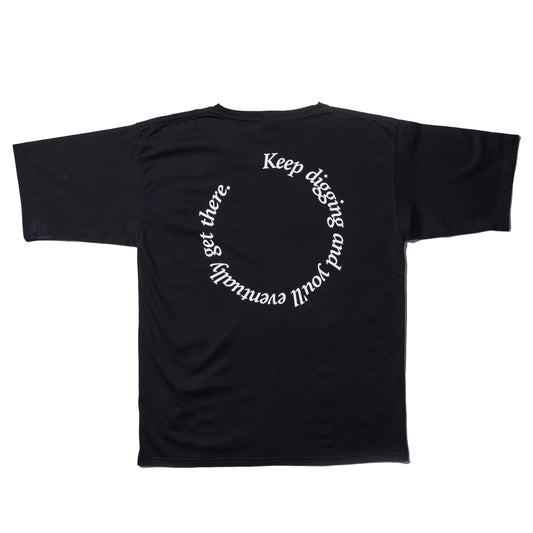 Black Honor Society tagline T-shirt with white typography, unisex design, 100% cotton fabric.