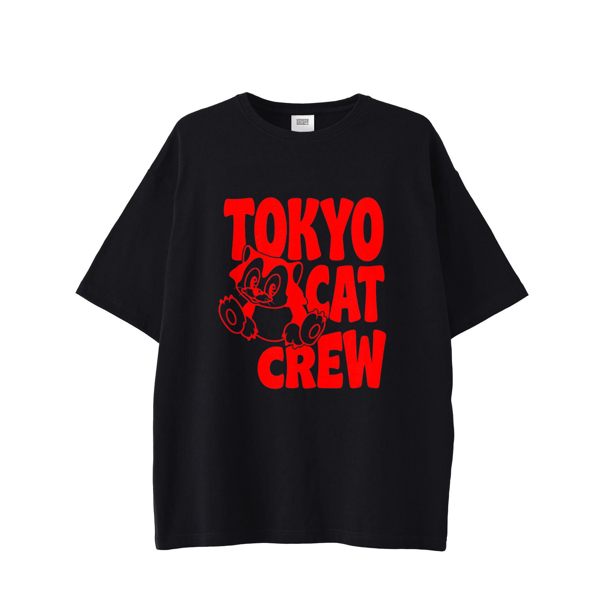 Tokyo Cat Crew T-shirt black image