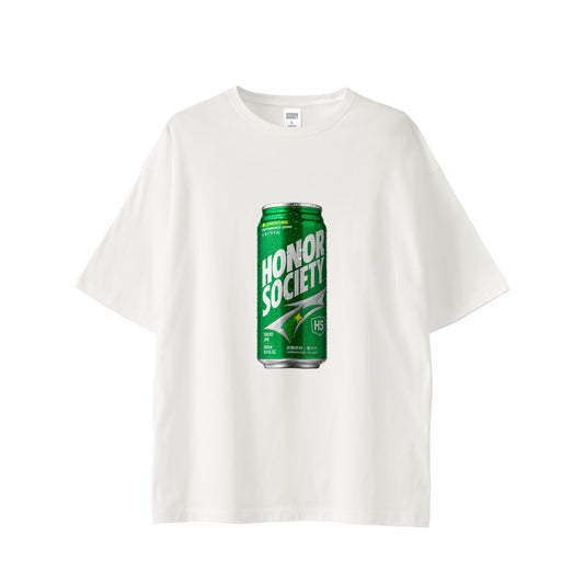 Honor Society Canned Juice T-Shirt — White (Front)