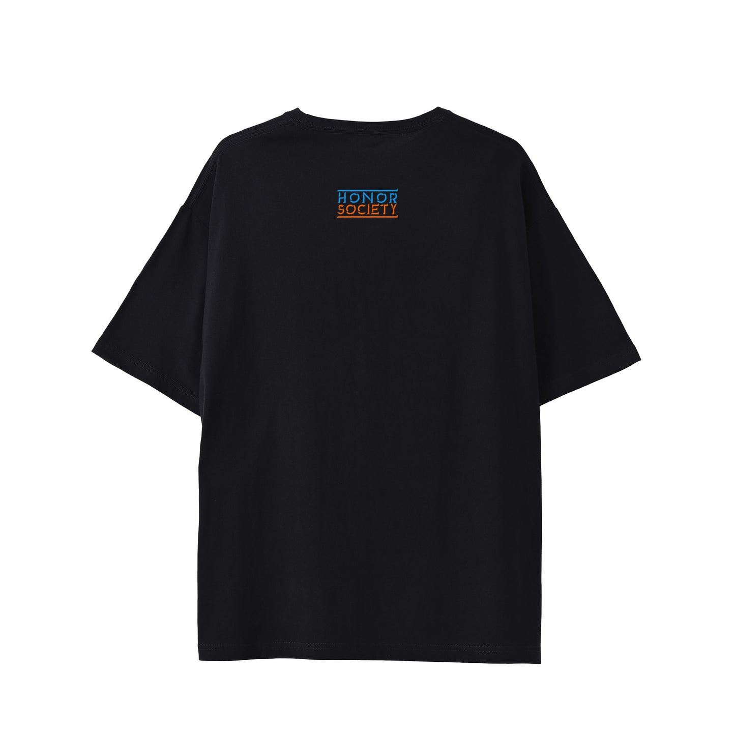 Honor Society 3D Logo T-Shirt — Black (Back)