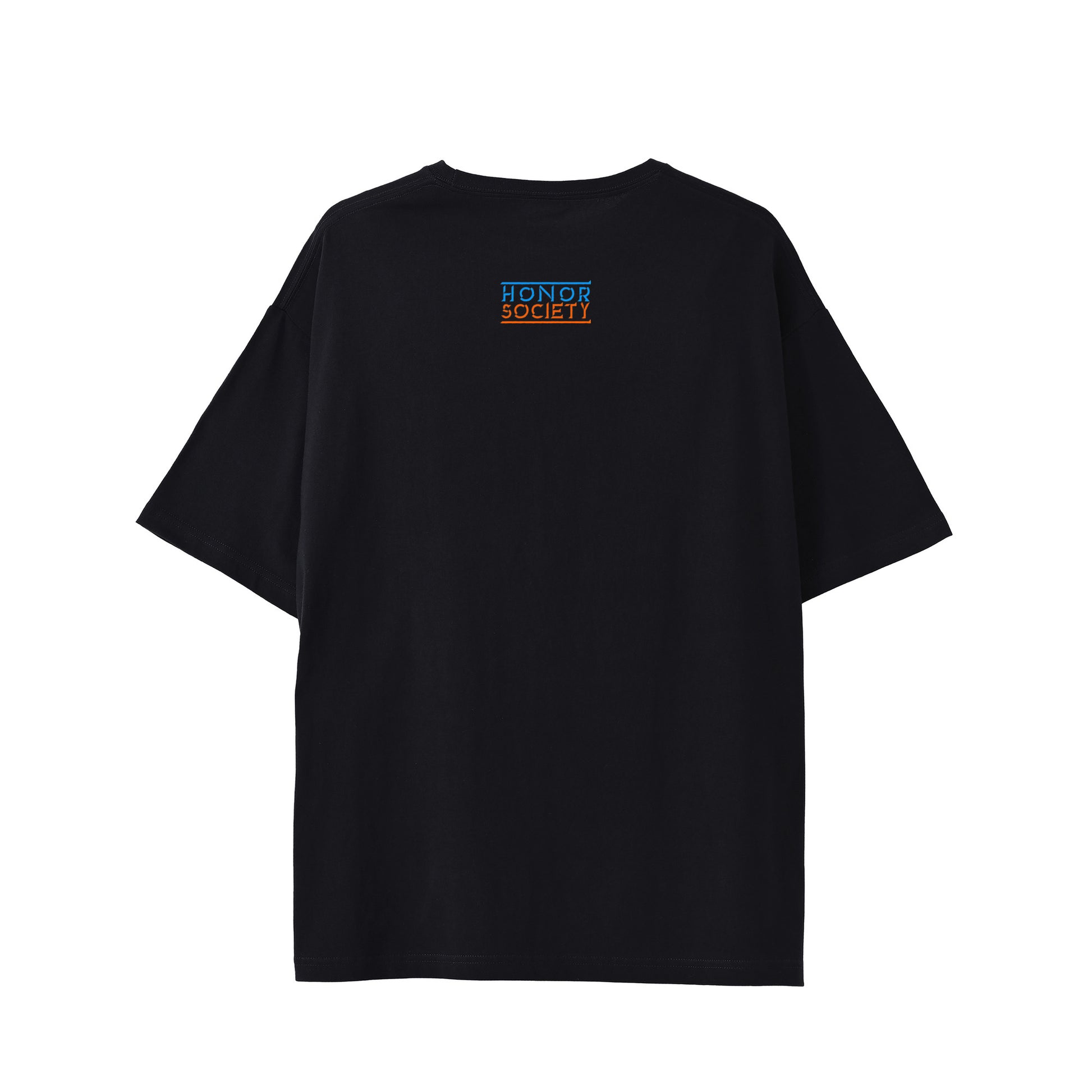 Honor Society 3D Logo T-Shirt — Black (Back)