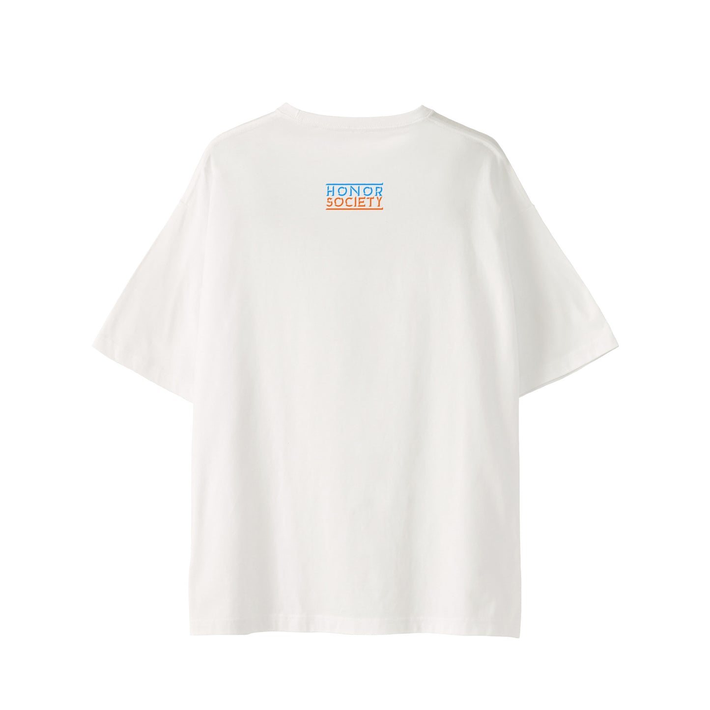 Honor Society 3D Logo T-Shirt — White (Back)