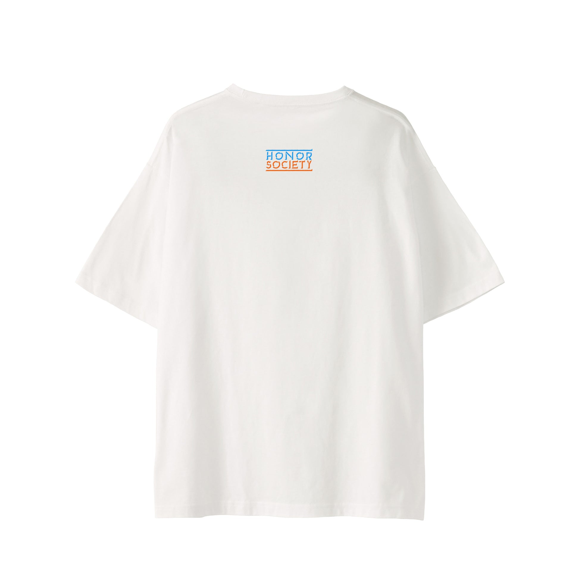 Honor Society 3D Logo T-Shirt — White (Back)