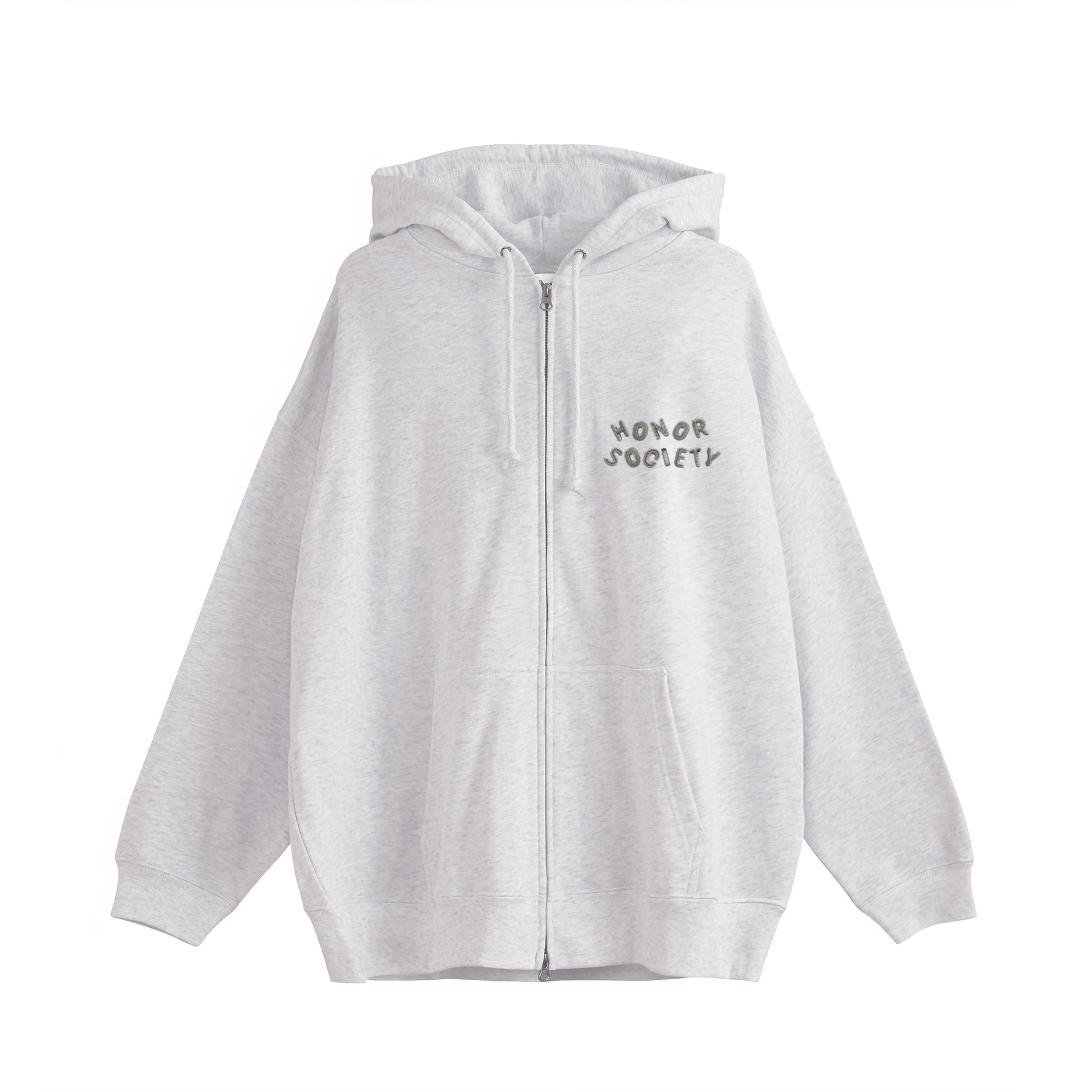 Honor Society Smoke logo zip-up hoodie gray image