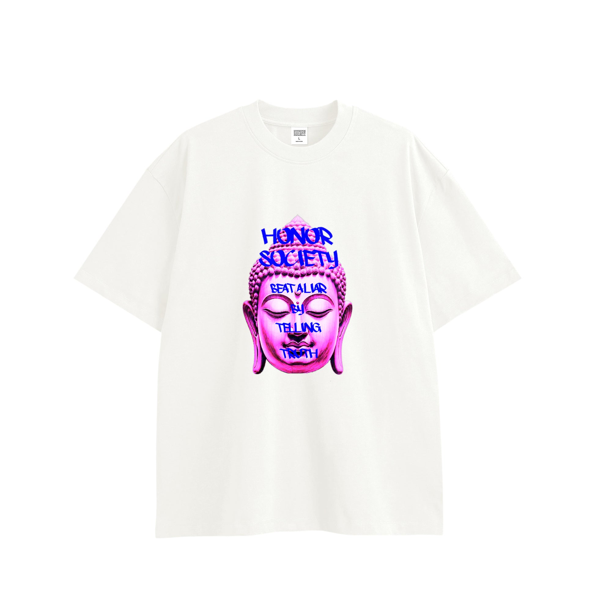 Honor Society "Buddah" Tee white image