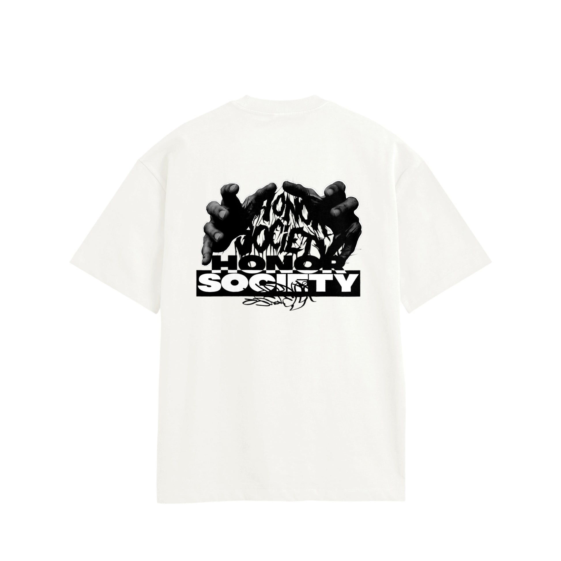 Honor Society "Hand"graphic Tshirt white image