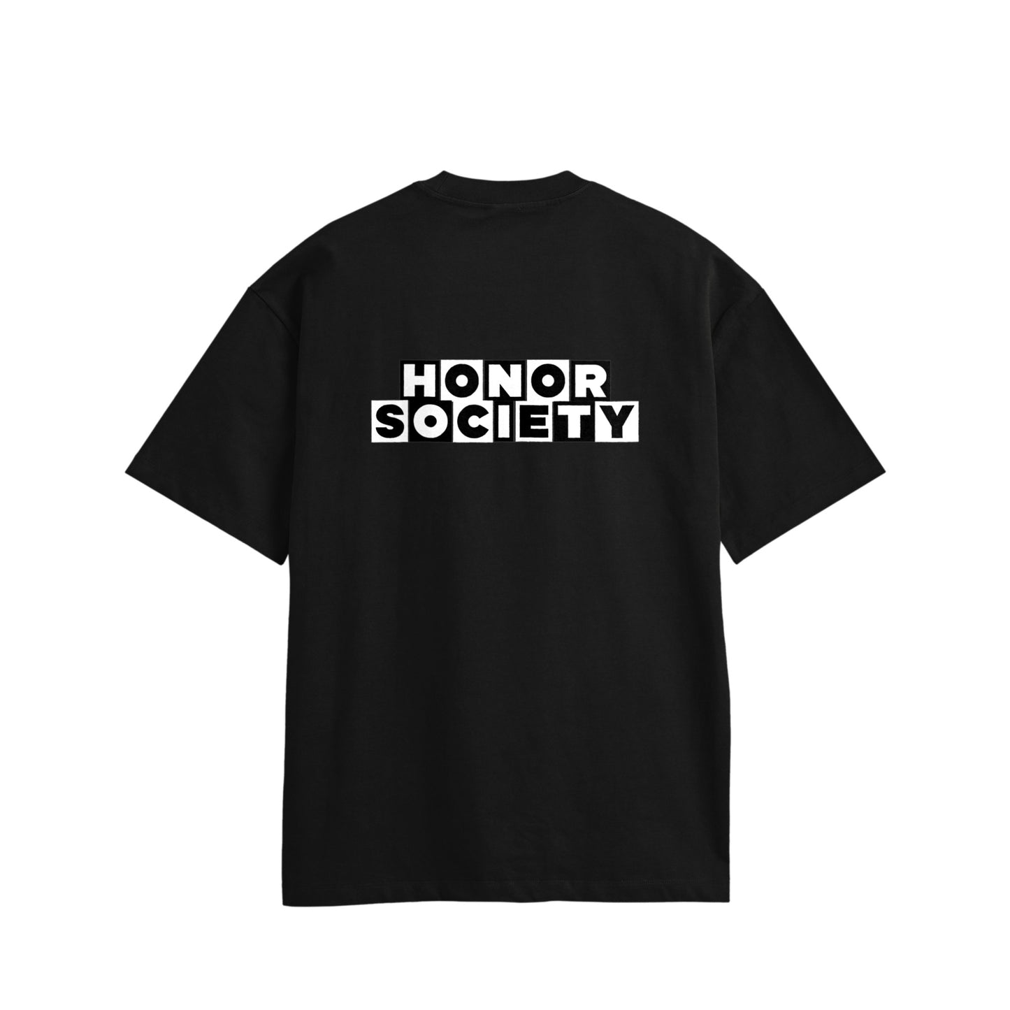Honor Society Cartoon Logo T-Shirt black image