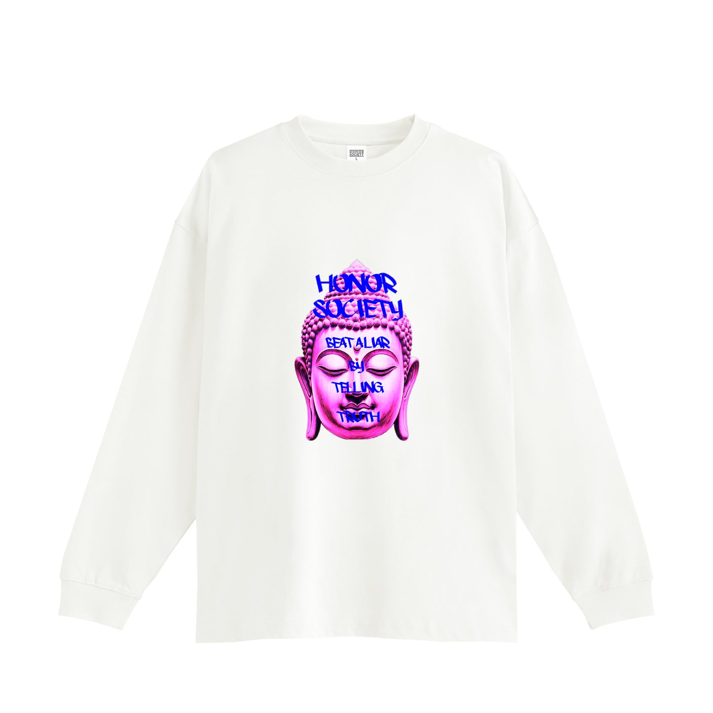 Honor Society Buddha Long Sleeve T-shirt white image