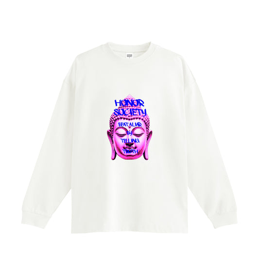 Honor Society Buddha Long Sleeve T-shirt white image