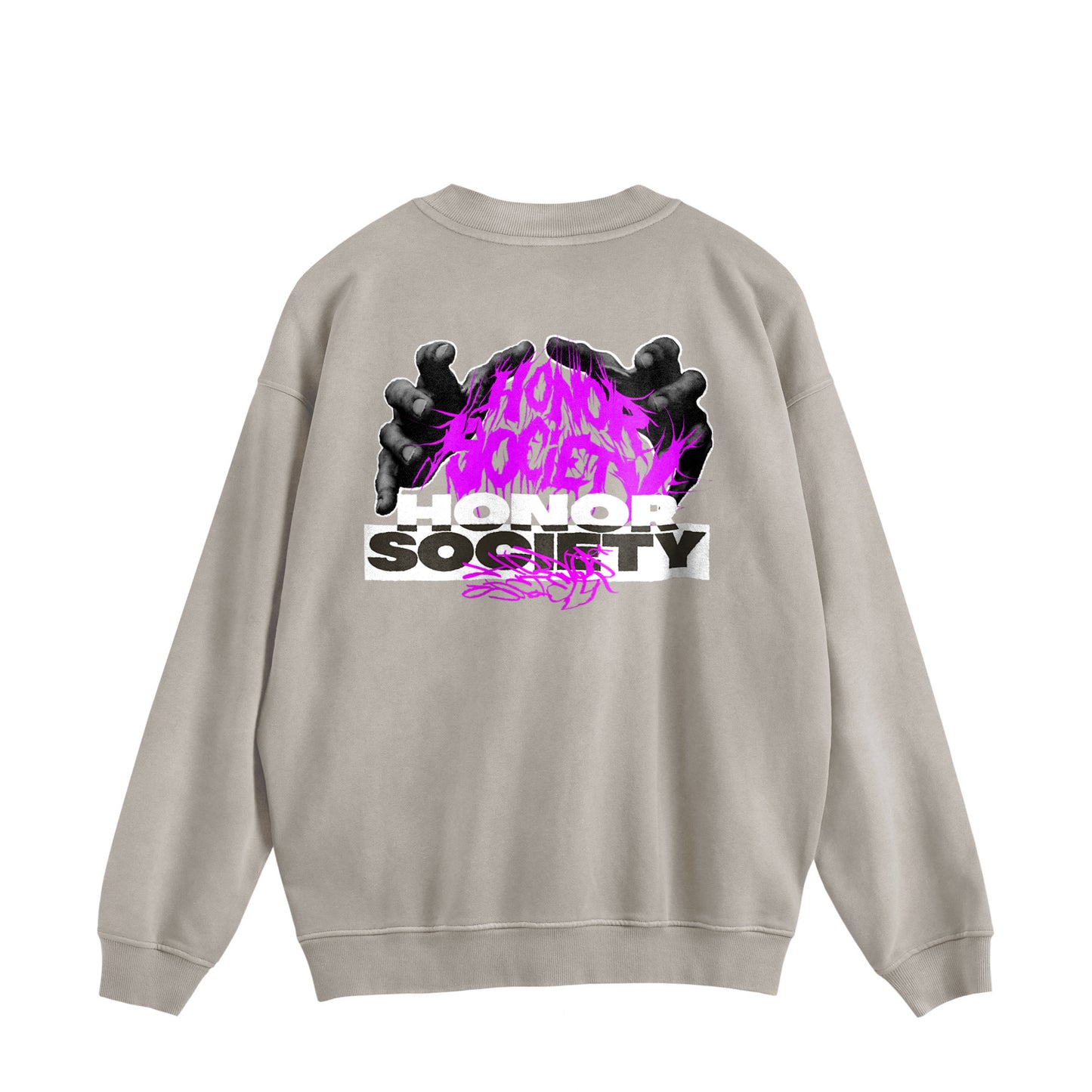 Honor Society Hand logo washed sweatshirt