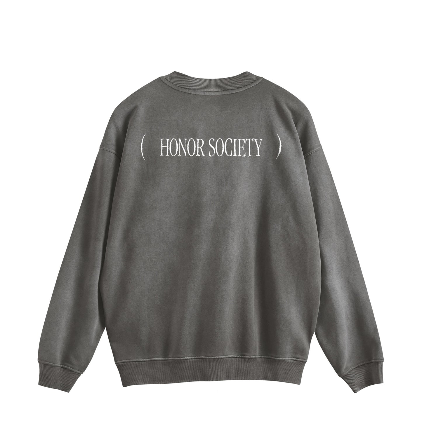 Honor Society washed basic logo sweatshirt