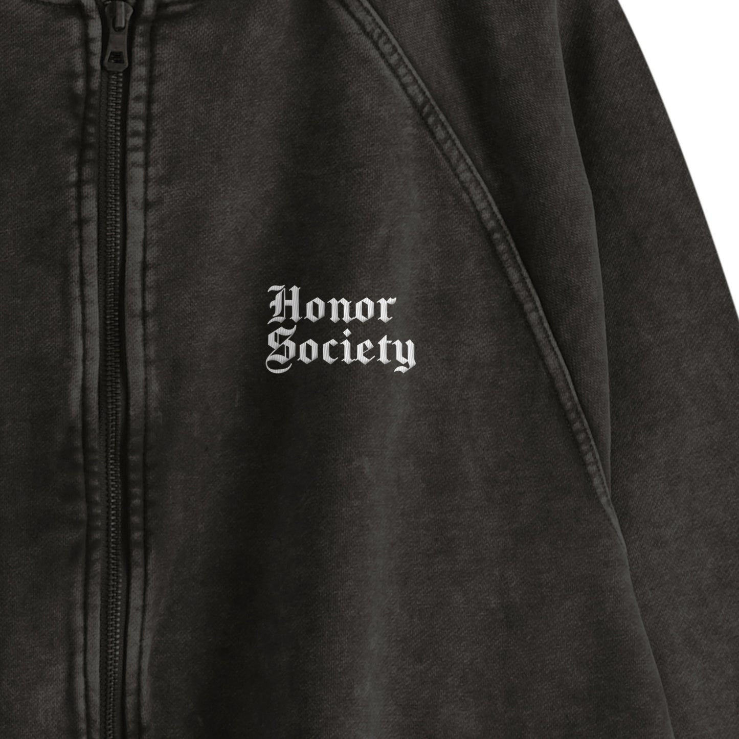 Honor Society Gothic logo Washed processing Sweat jacket