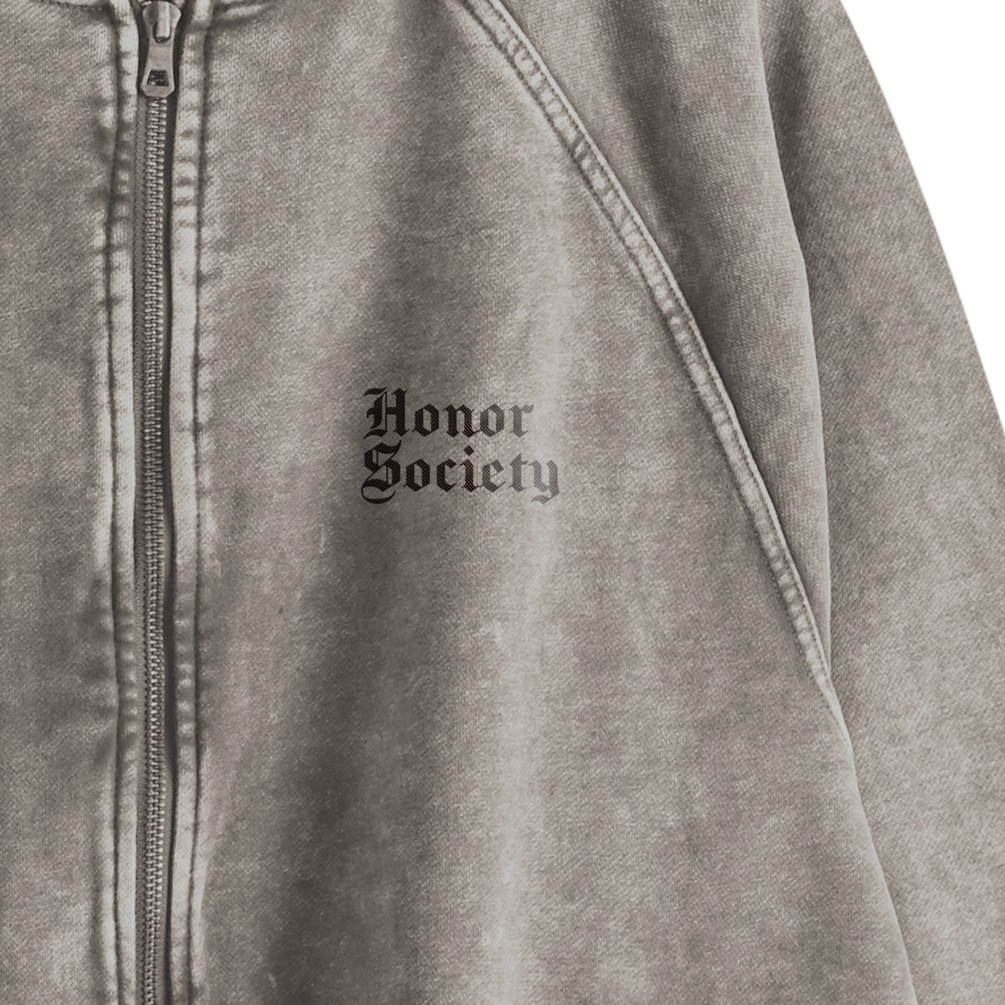 Honor Society Gothic logo Washed processing Sweat jacket